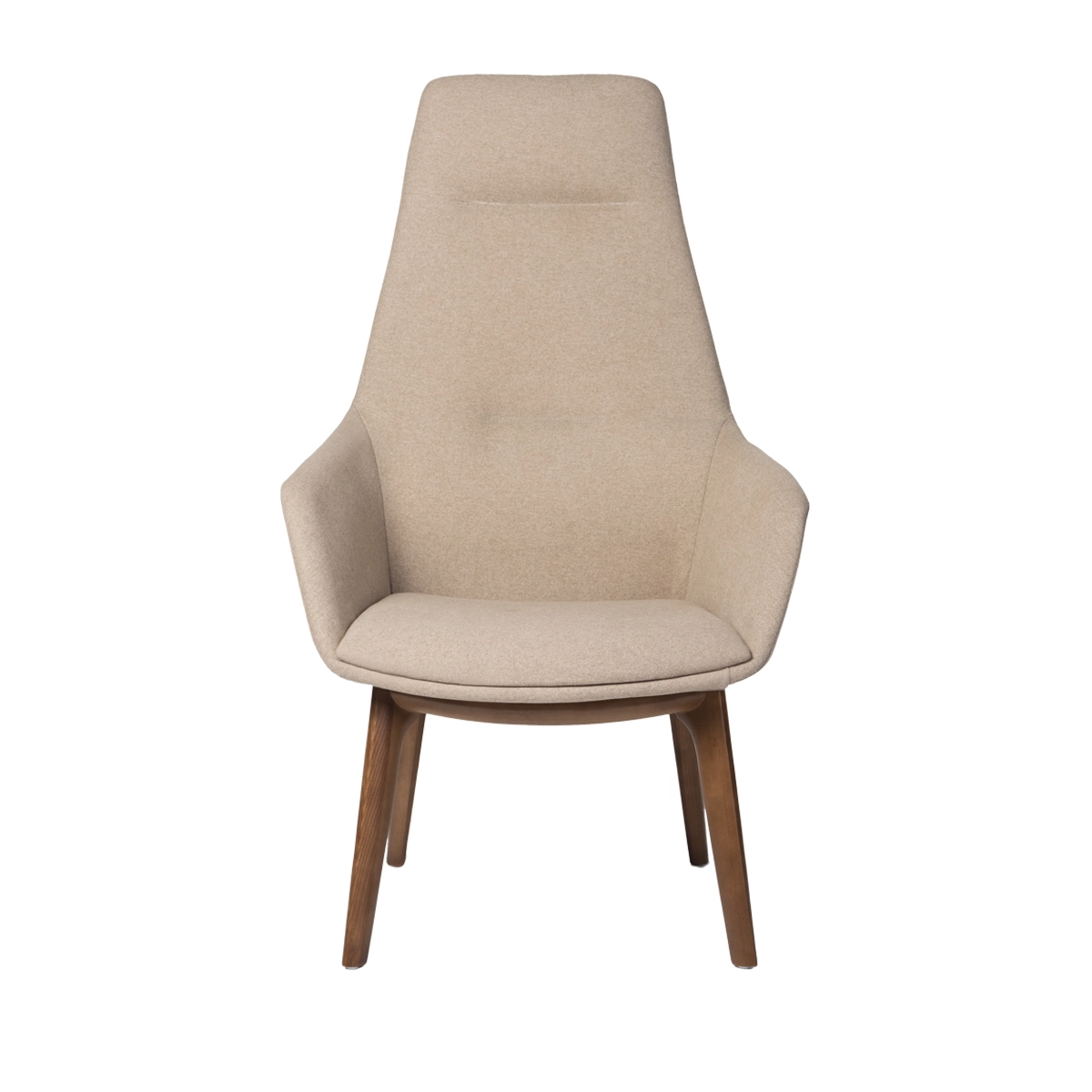 Miniatura Sillón ejecutivo Kent patas de madera